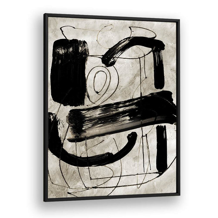 Vintage Abstract By Dan Hobday Abstract Art Abstract Paintings in Black Plain Frame