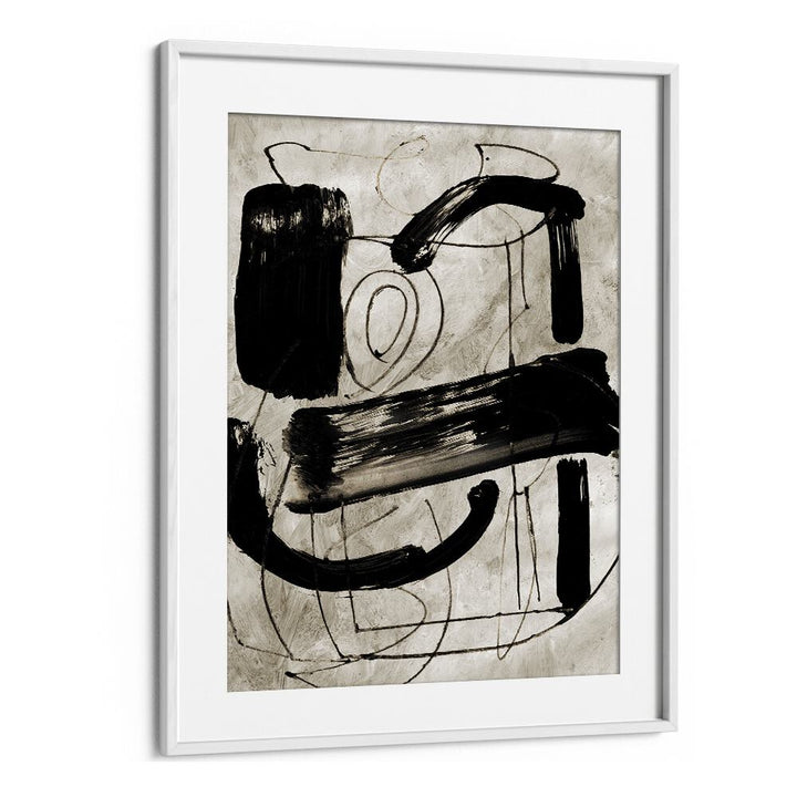 Vintage Abstract By Dan Hobday Abstract Art Abstract Paintings in White Frame With Mount