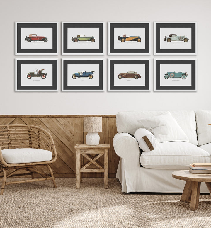 VINTAGE CAR COLLECTION VOL I GALLERY WALL