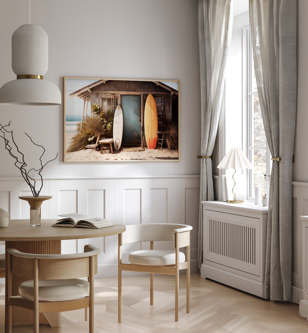 Discover VINTAGE VIBRANCE, BEACH PAINTINGS, featuring surfboards and coastal charm to elevate your home decor.