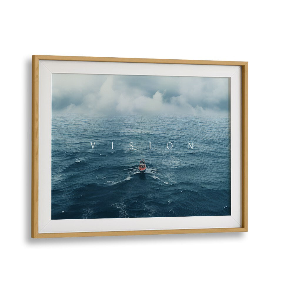 Framed VISION, QUOTES poster adds inspiration to any space, perfect for motivation and creativity in your home.