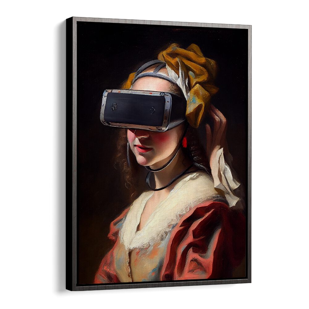 Vr Experience Altered Art Prints in Black Floater Frame