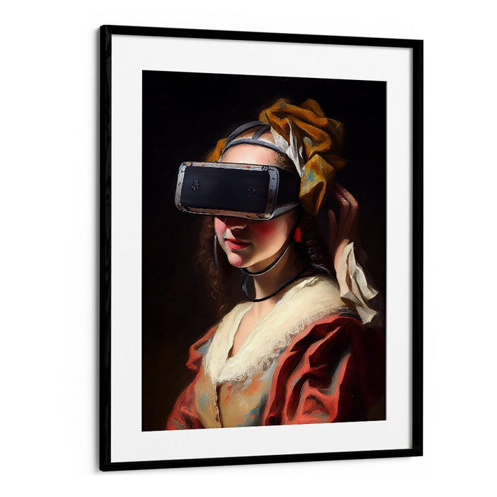 Vr Experience Altered Art Prints in Black Frame With Mount