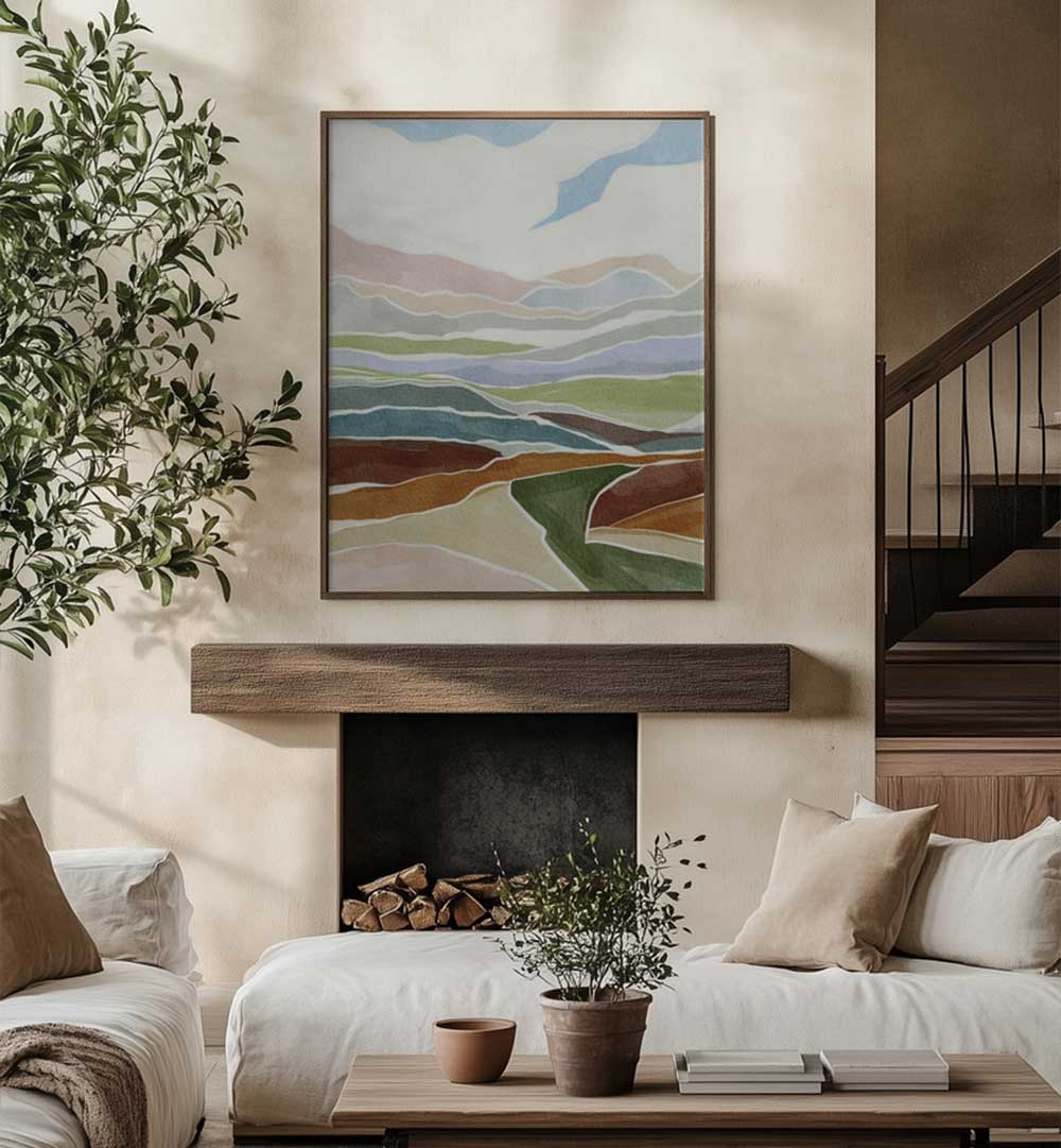 WARM AND COOL , LANDSCAPE PAINTINGS