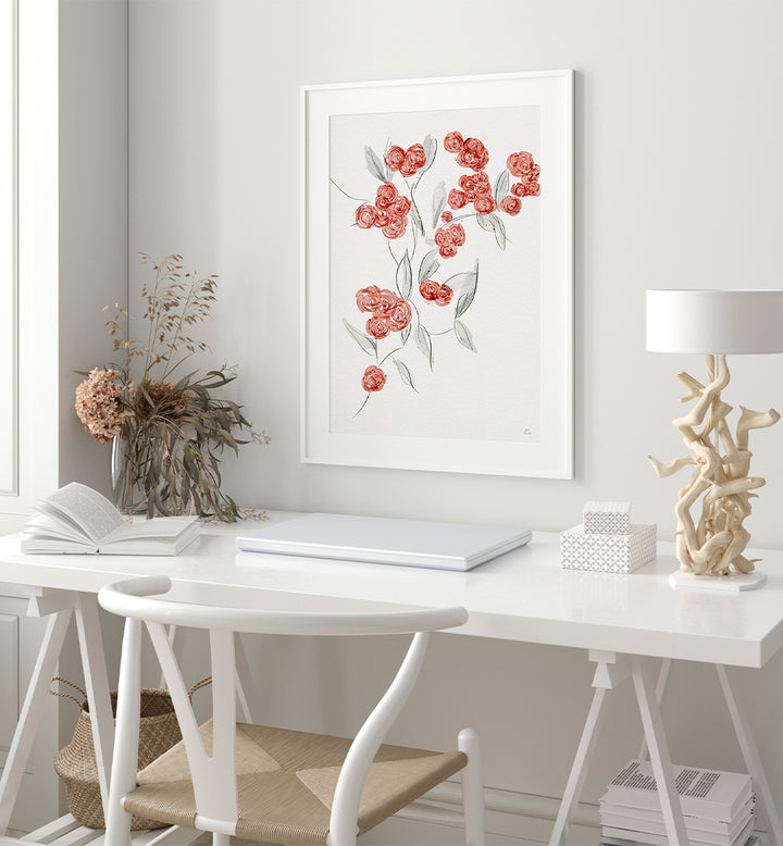 WATERCOLOR RED FLOWERS