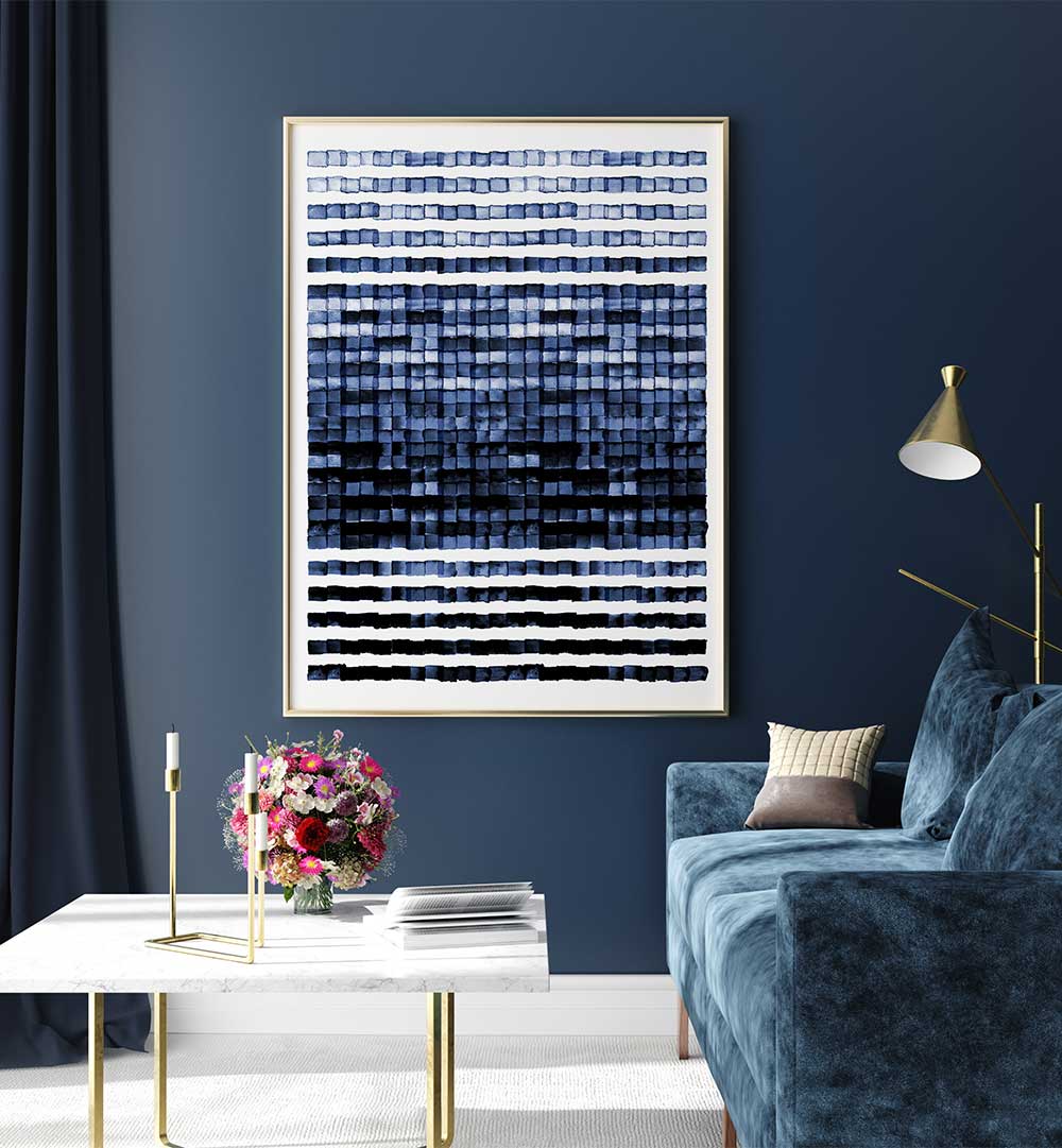 Stylish WATERCOLORMOSAIC, ABSTRACT PAINTINGS enhance any space with vibrant colors and captivating designs.