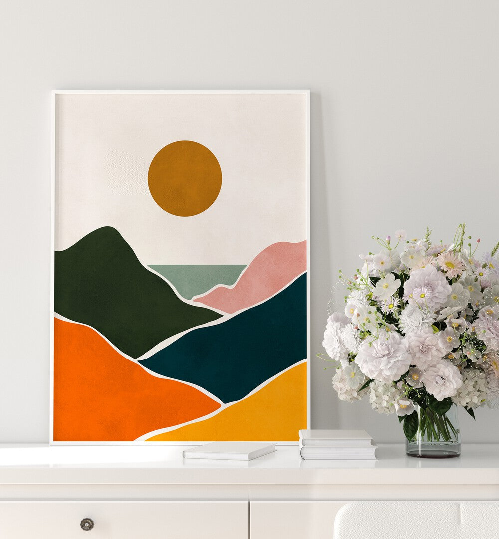 WATERCOLOR VIII , LANDSCAPE PAINTINGS