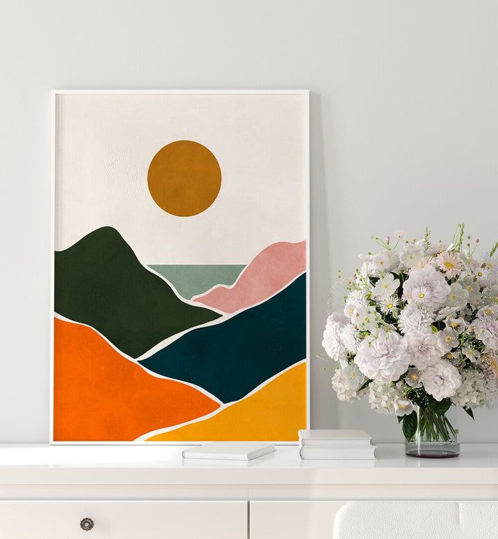 WATERCOLOR VIII , LANDSCAPE PAINTINGS