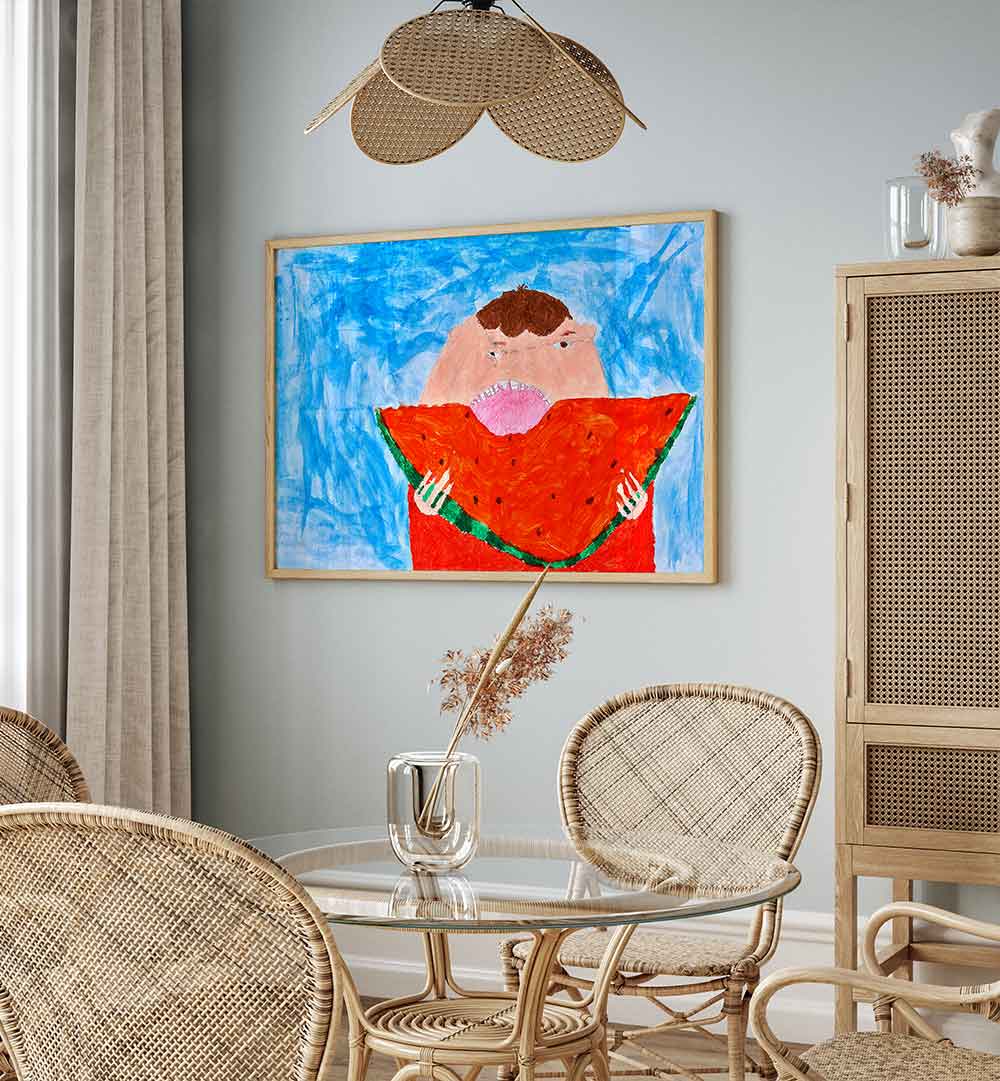 Vibrant WATERMELON, KIDS ROOM PAINTINGS brighten up any child's space with playful designs and colorful charm.