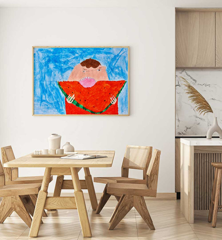 Bright and playful WATERMELON, KIDS ROOM PAINTINGS brighten any child's space, sparking joy and imagination.