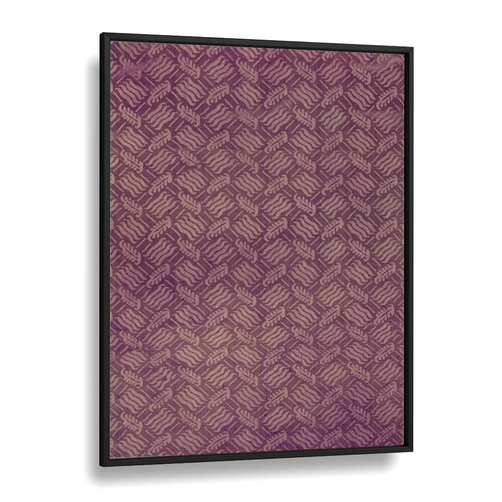 Wavy Trellis I  Botanical Flower Paintings Artwork  in Black Plain Frame