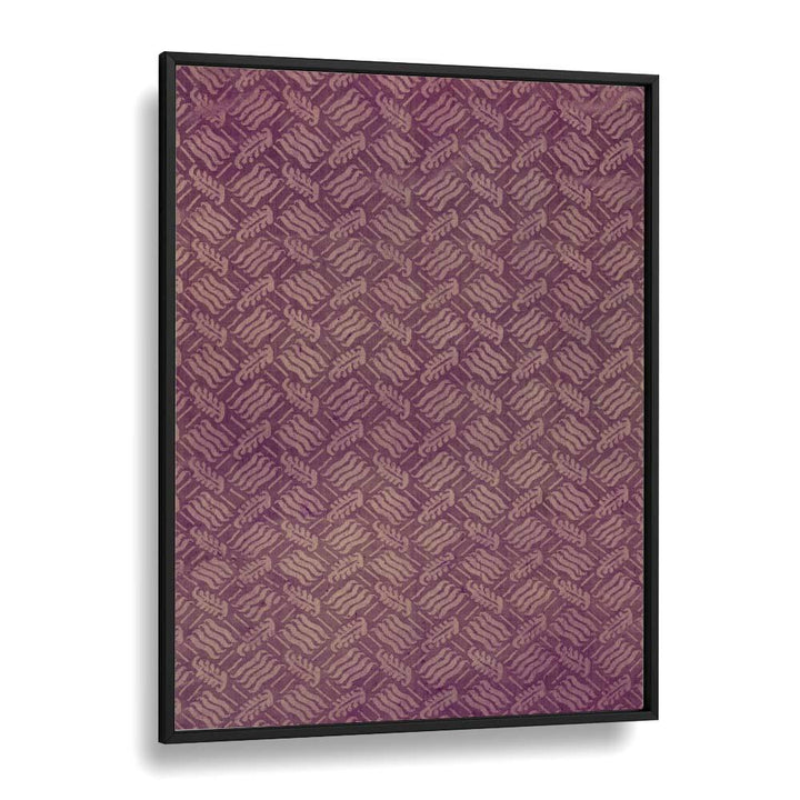 Wavy Trellis I  Botanical Flower Paintings Artwork  in Black Plain Frame