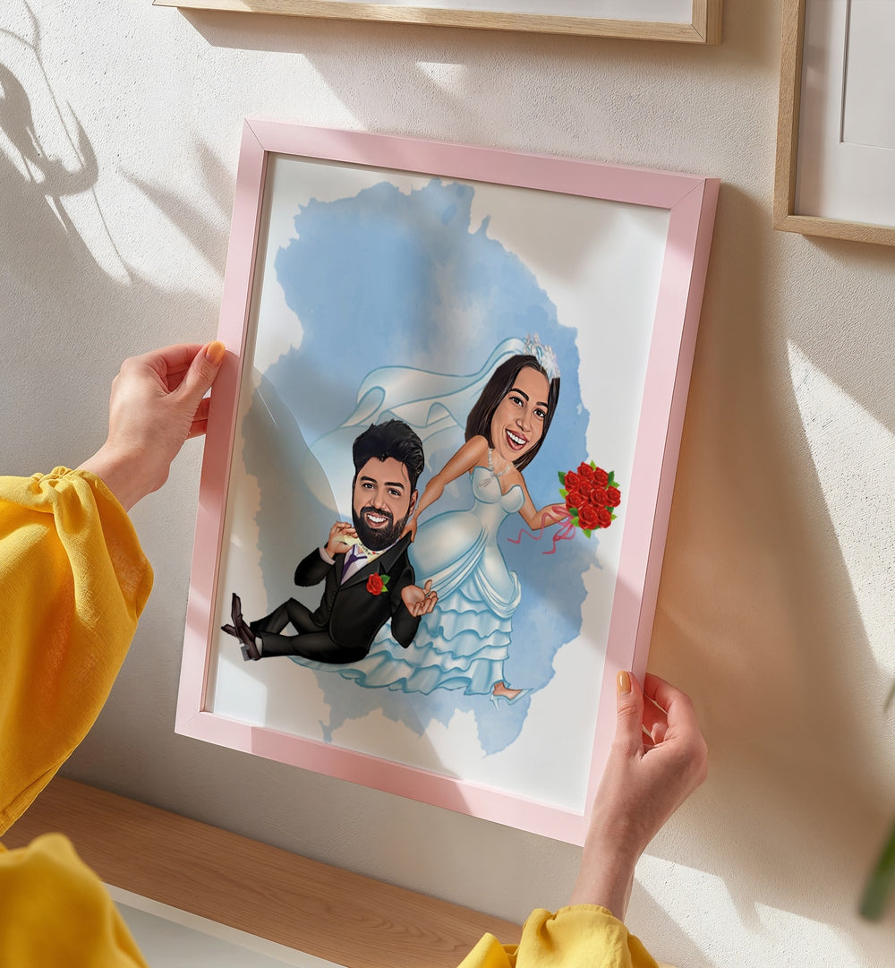  painting - WEDDING CARICATURE by Asianmonk