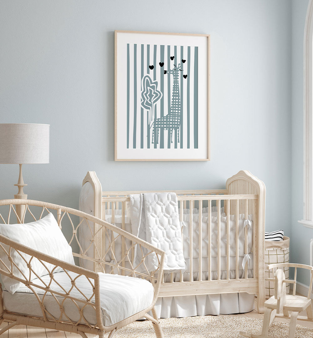 WHIMSICAL GIRAFFE AND HEARTS