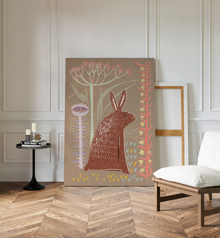 WHIMSICAL WOODLAND RABBIT