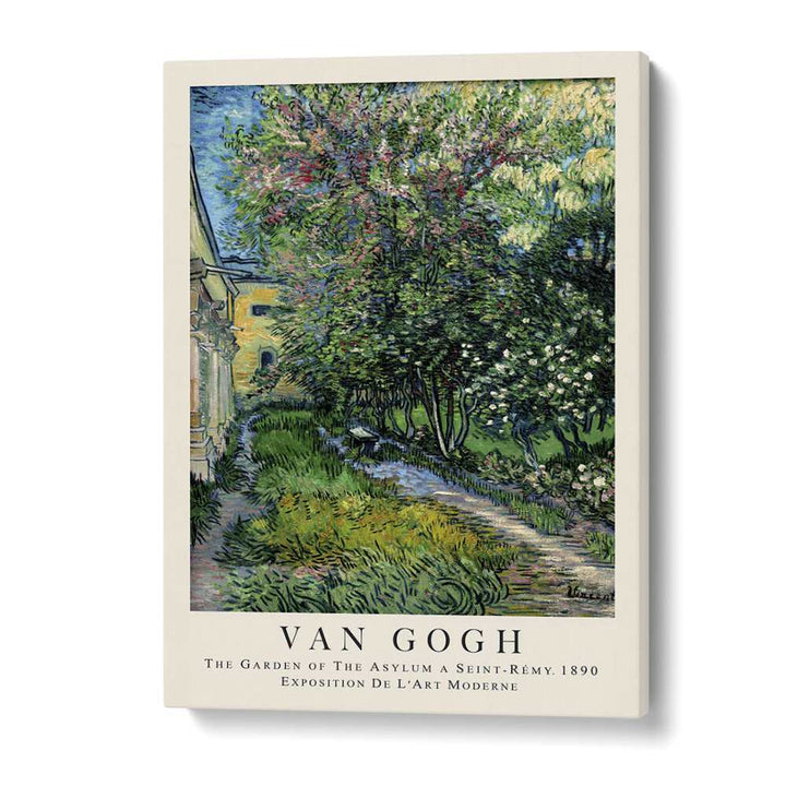 Whispers Of Solitude The Garden Of The Asylum, 1890 Vincent Van Gogh art painting Artwork in Gallery Wrap