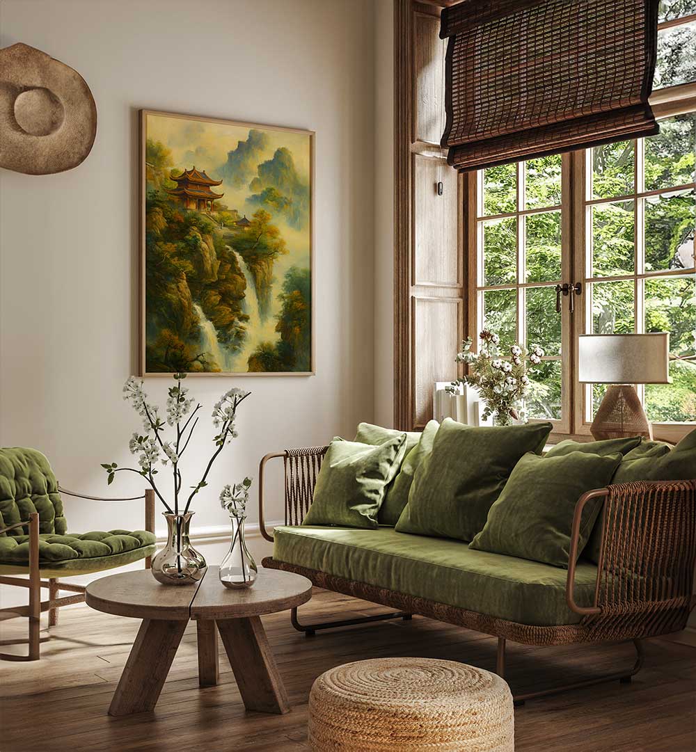 WHISPERS OF THE SACRED PEAK , EXPRESSIONISM PAINTINGS