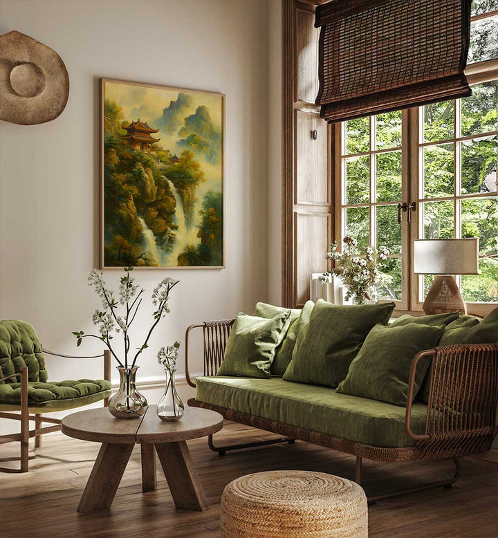 WHISPERS OF THE SACRED PEAK , EXPRESSIONISM PAINTINGS