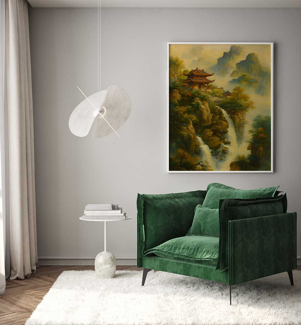 WHISPERS OF THE SACRED PEAK , EXPRESSIONISM PAINTINGS