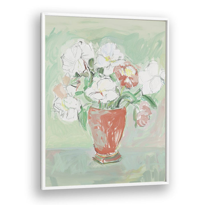 White Elegance II Kids art Artwork in White Plain Frame
