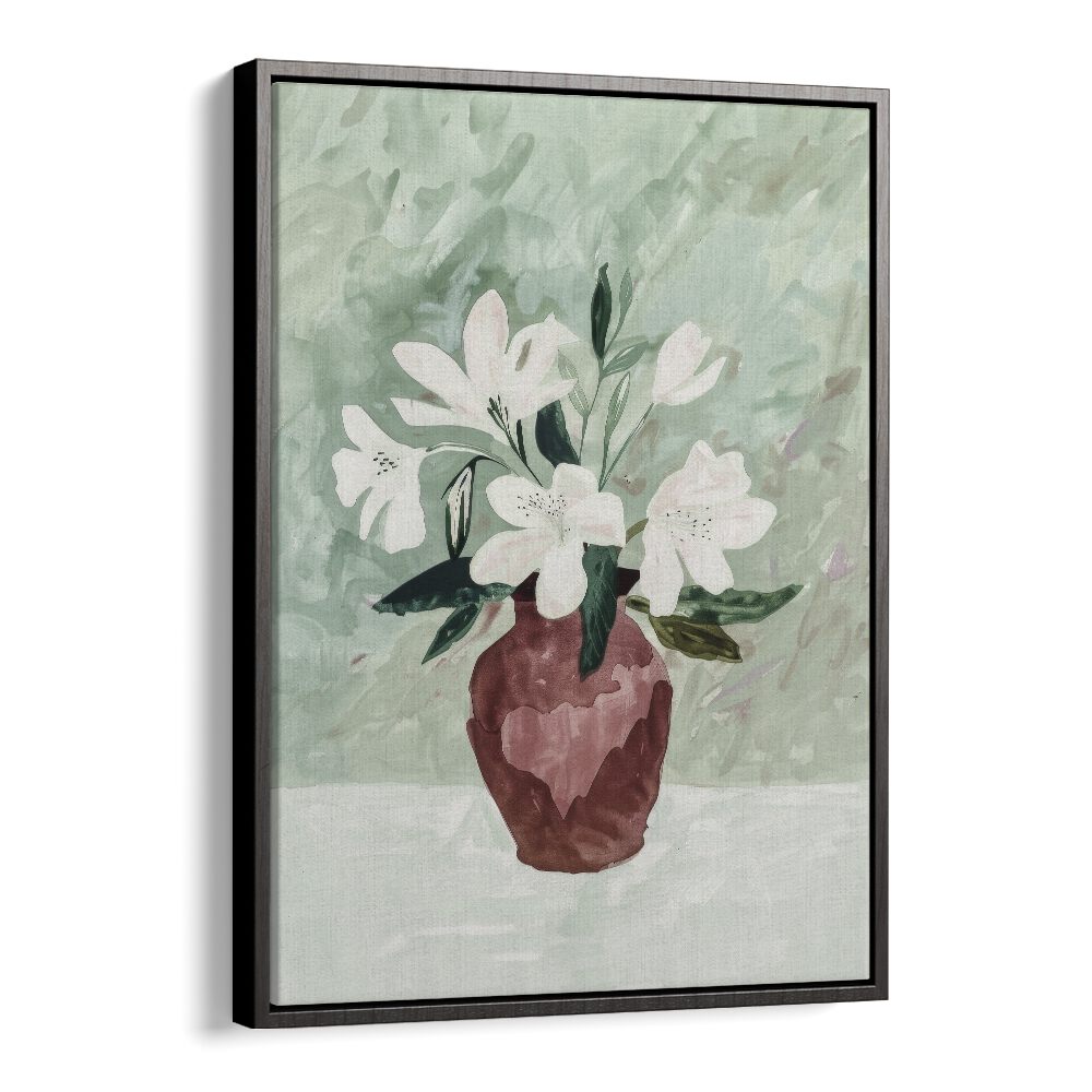 White Elegance III Kids Art Artwork in Black Floater Frame
