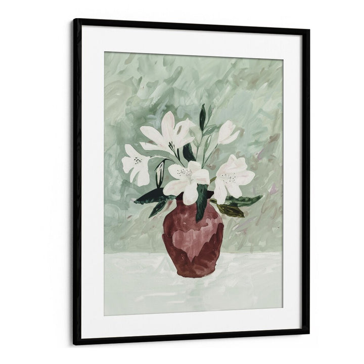 White Elegance III Kids Art Artwork in Black Frame With Mount
