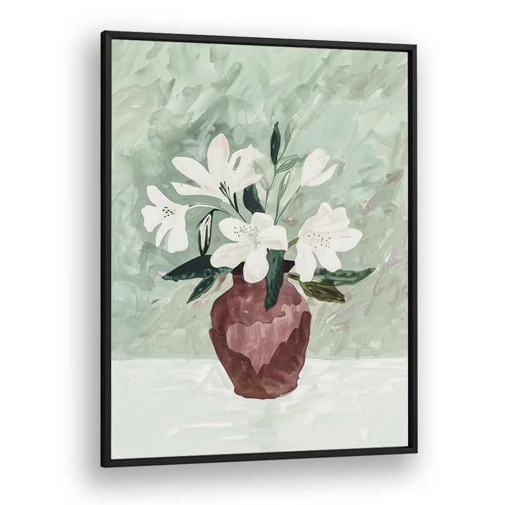 White Elegance III Kids art Artwork in Black Plain Frame
