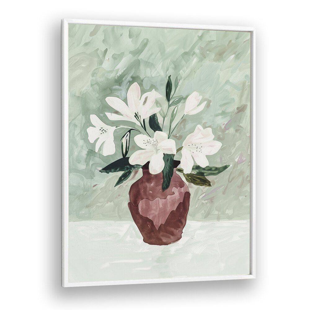 White Elegance III Kids art Artwork in White Plain Frame
