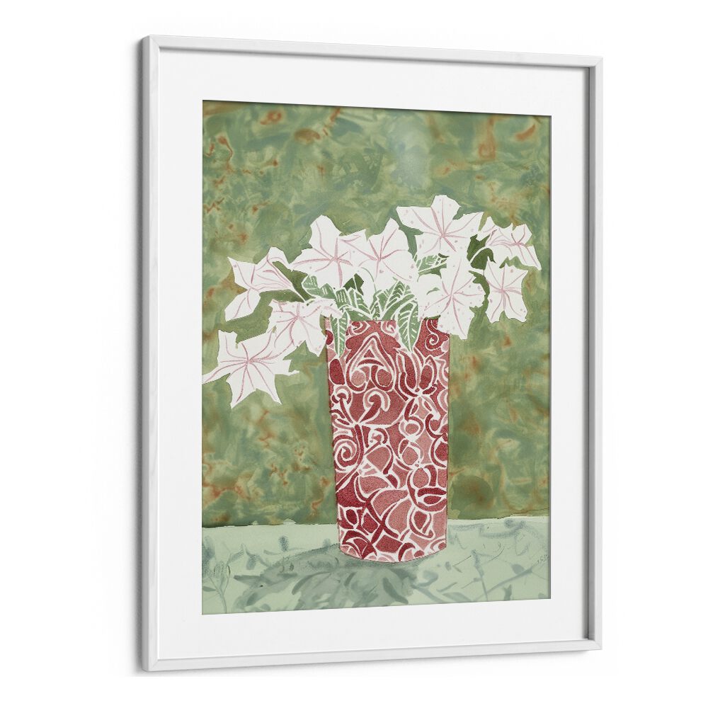 White Elegance Iv Kids Art Artwork in White Frame With Mount