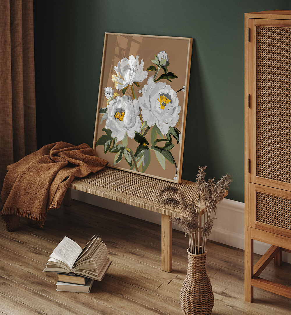 WHITE PEONY BLOSSOMS