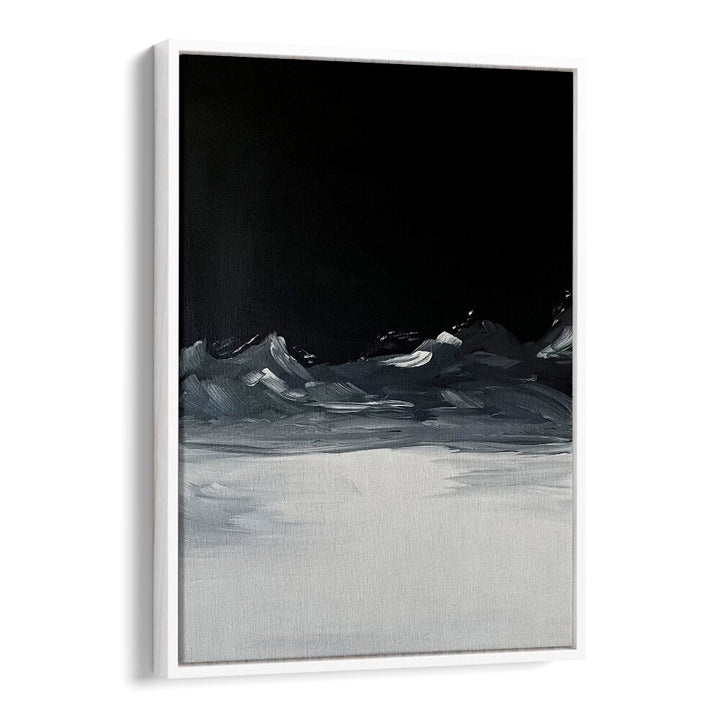ECHOES OF DISTANT, ABSTRACT PAINTINGS showcase a striking blend of colors and textures in a captivating art piece.