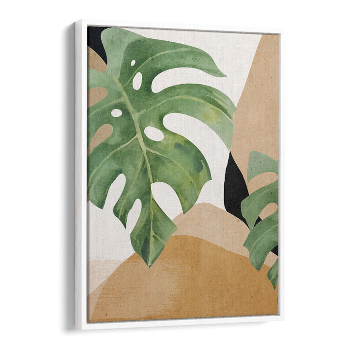 ABSTRACT ART TROPICAL LEAVES , BOHO ART PAINTINGS