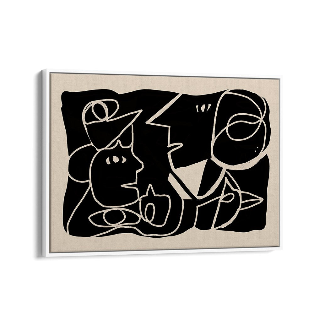 ABSTRACT FACES CONVERSATION