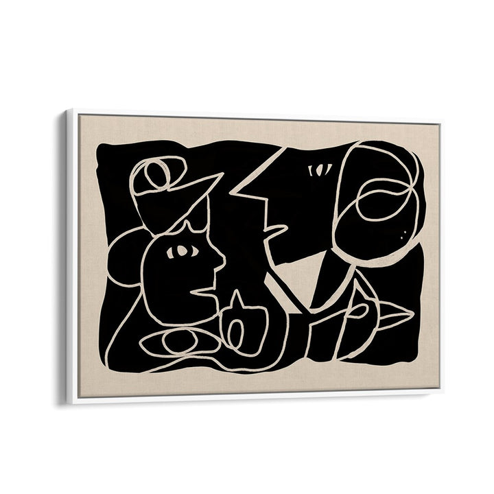 ABSTRACT FACES CONVERSATION