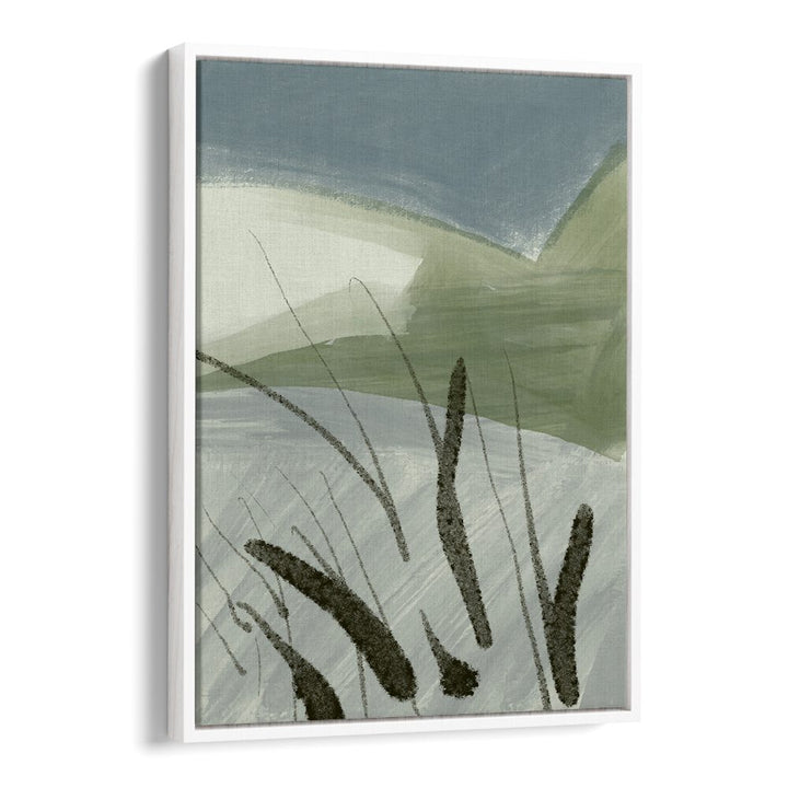 Elegant abstract land shapes depicted in soothing colors, perfect for modern decor. Ideal for lovers of abstract paintings.