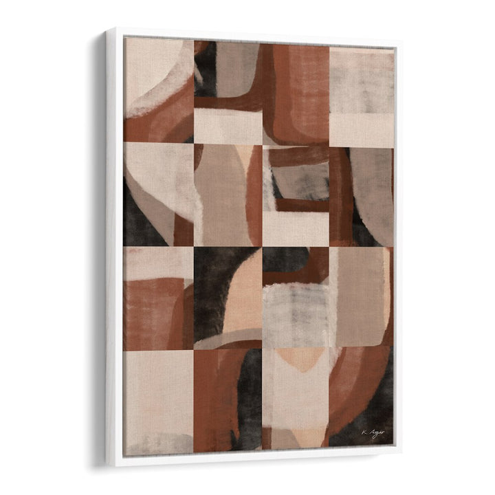 Modern geometric art print "ABSTRACT NO I" enhances decor with innovative design and quality materials.