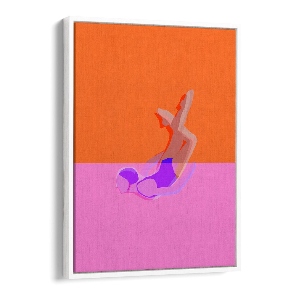 ABSTRACT SWIMMER DIVE
