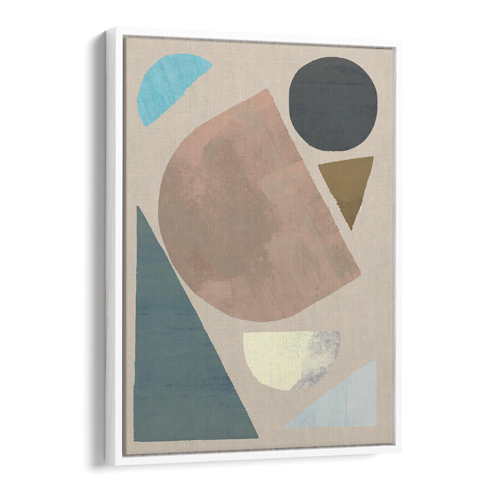 ABSTRACT SHAPES IN MUTED TONES , GEOMETRIC ART PRINTS