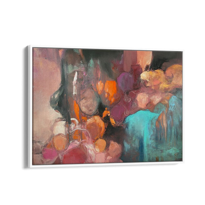 Vibrant hues blend in "A PIECE OF MY HEART, ABSTRACT PAINTINGS," showcasing emotion and beauty for your space.