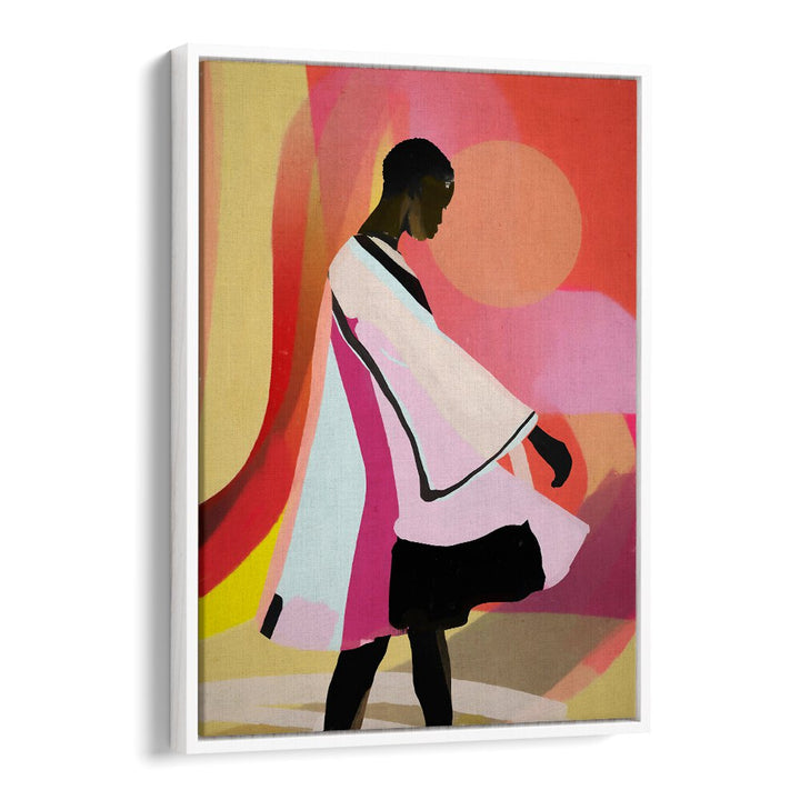 Stunning ABSTRACT ART SUNSET GIRL, PORTRAITS showcasing abstract emotional expressions for your living space.