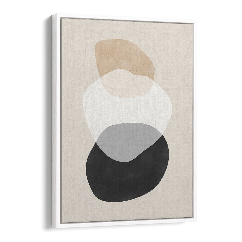 BEIGE BOHO SHAPES , BOHO ART PAINTINGS