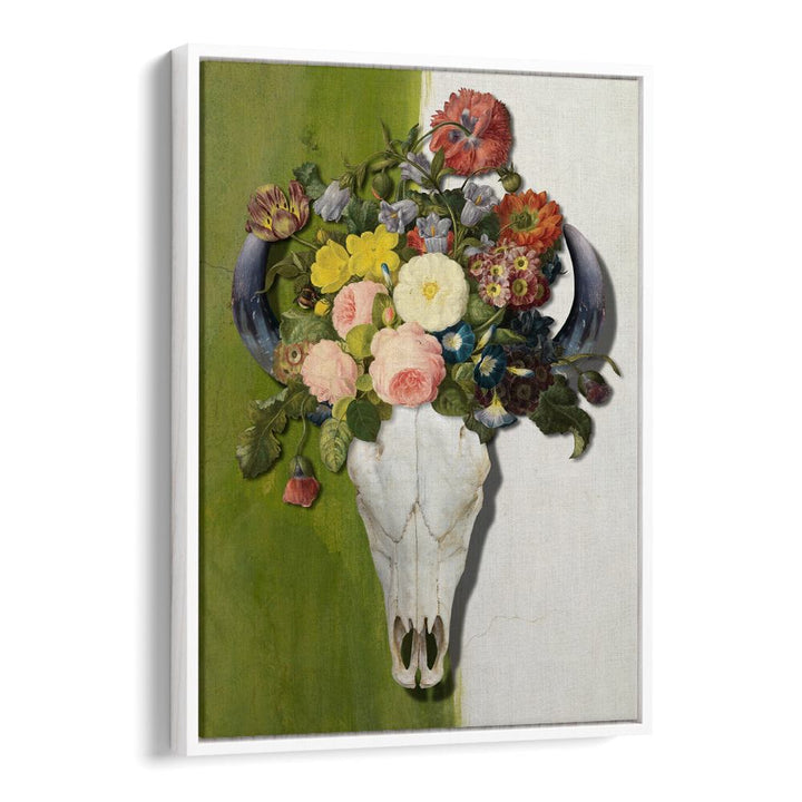 BLOOMING BULL SKULL