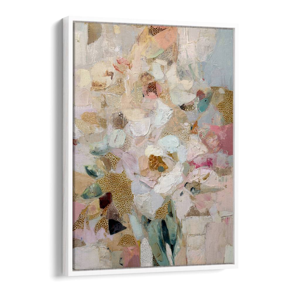 BLUSH GOLD ABSTRACT FLOWERS