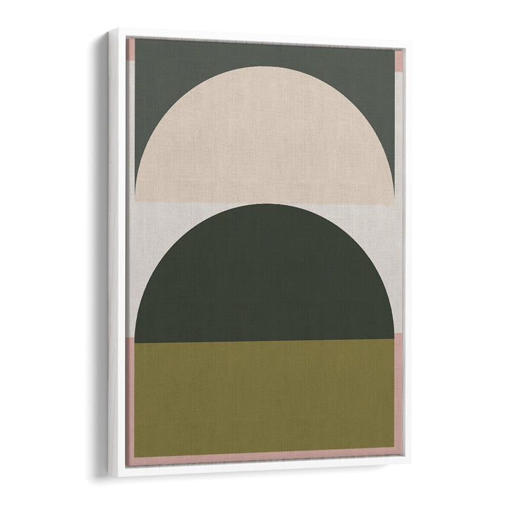 Stylish CONTEMPORARY ABSTRACT XIII, GEOMETRIC ART PRINTS featuring a modern design in muted tones, perfect for any space.