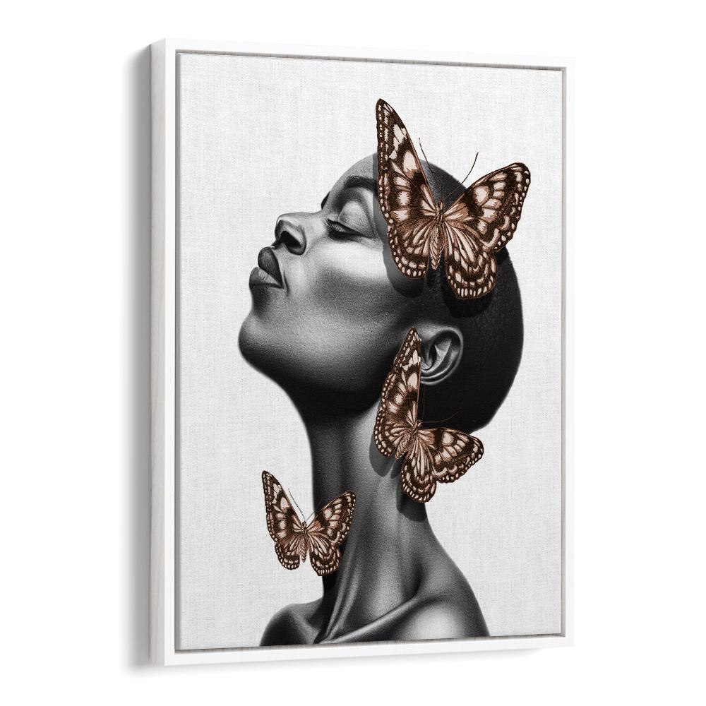 DREAMING BLACK WOMAN BUTTERFLIES