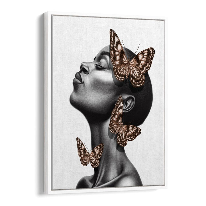 DREAMING BLACK WOMAN BUTTERFLIES