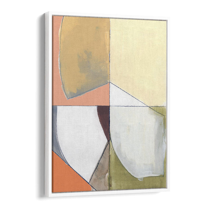 DUSTY PINK YELLOW ABSTRACT I , ABSTRACT PAINTINGS