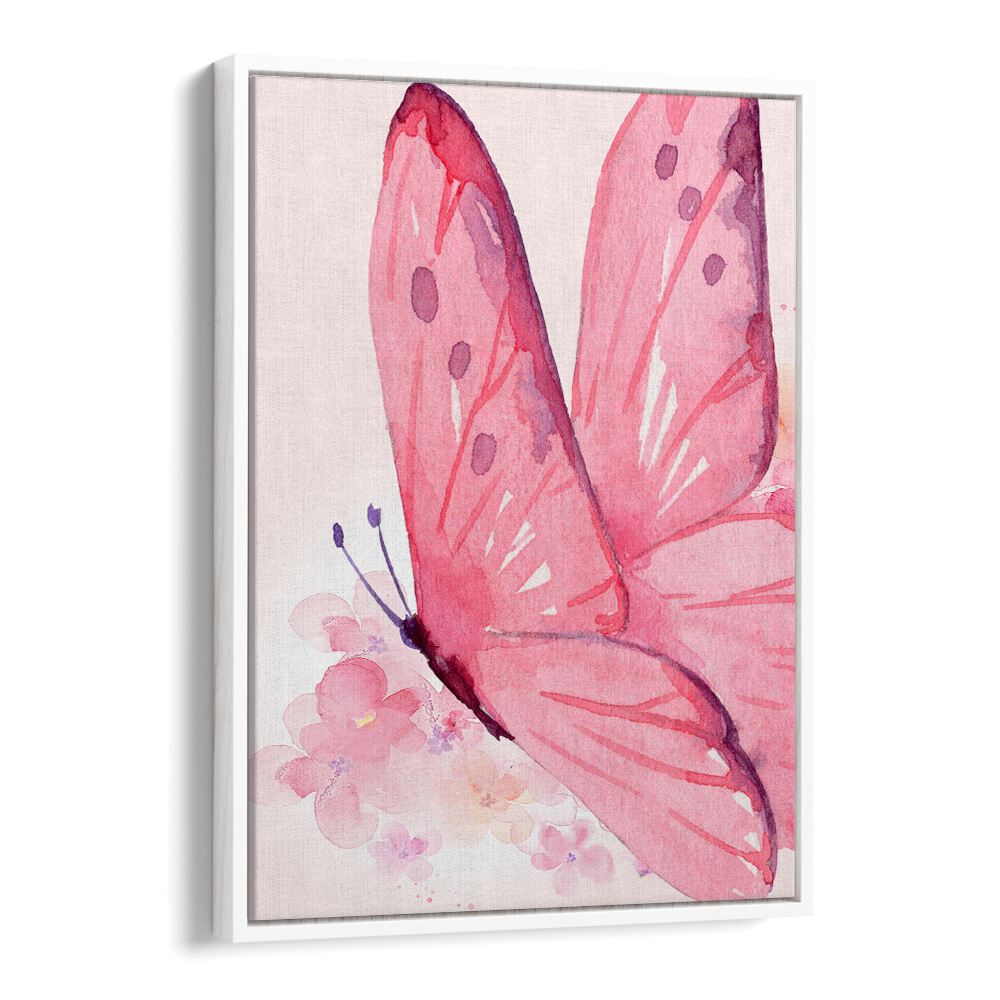 Bright pink butterfly artwork from DELICATE PI, KIDS ROOM PAINTINGS, adds charm and creativity to any child's space.