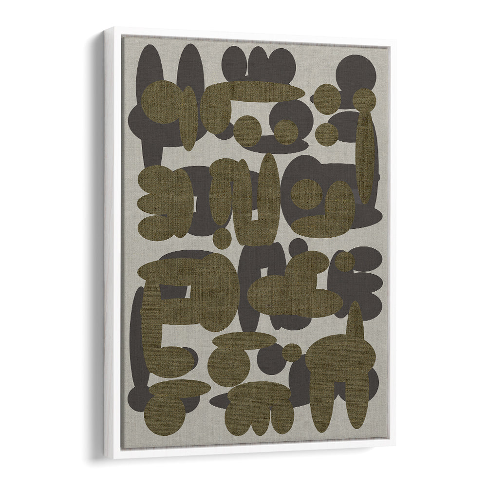 Elevate your space with EBONY SHAPES II, ABSTRACT PAINTINGS, showcasing modern elegance and intricate design.