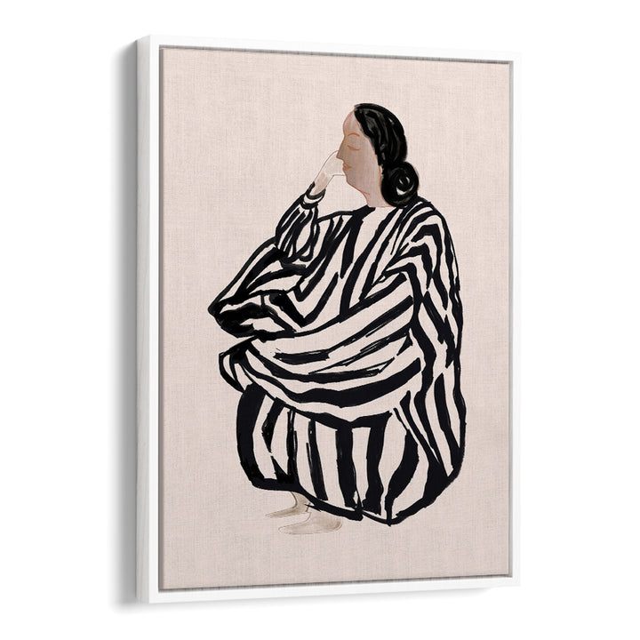 Captivating FEMALE FIGURE II, PORTRAITS showcasing elegance in a striking black and white design for your collection.